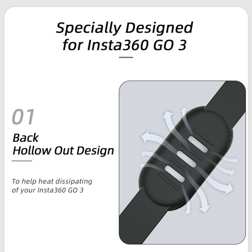 Extension Wrist Strap Silicone Protective Cover For Insta360 GO 3 Action Camera - Picture 18 of 23