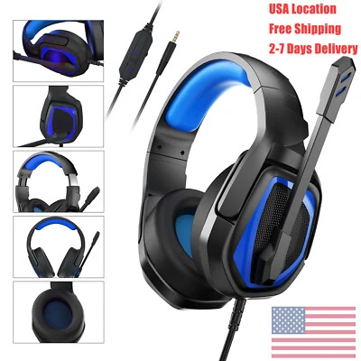 UNBRANDED/ANIVIA Stereo Gaming Headset Wired Over Ear Headphones with mic for PC PS4 PS5 Xbox