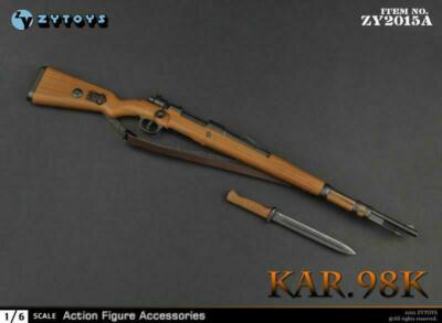 ZY Toys ZY2015A WWII German KAR 98K Rifle with Grenade 1/6 Fit 12