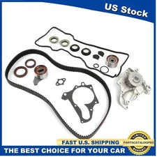 Timing Belt Kit Water Pump w/Gaskets Tensioner for Toyota RAV4 Camry Celica MR2
