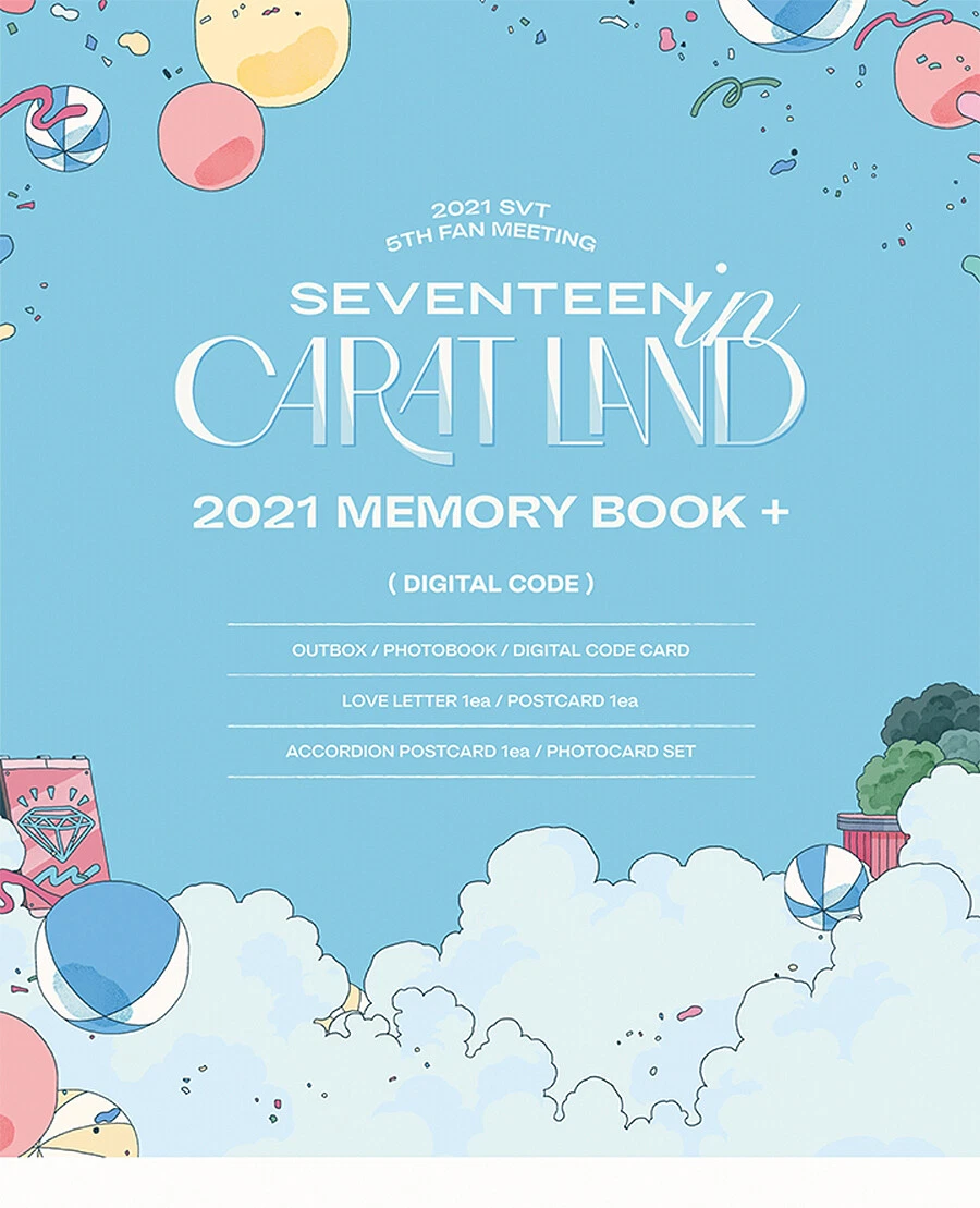 2021 SEVENTEEN IN CARAT LAND SVT 5TH FAN MEETING MEMORY BOOK+
