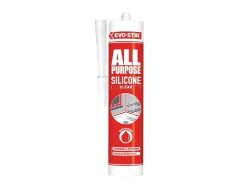 Evo-stik All Purpose Flex Silicone Sealant C20 White, Clear, Brown, Black - Picture 2 of 8