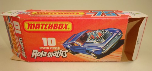 Matchbox Superfast No. 10B Piston Popper met. blue rare "Superfast" base boxed - Picture 10 of 10