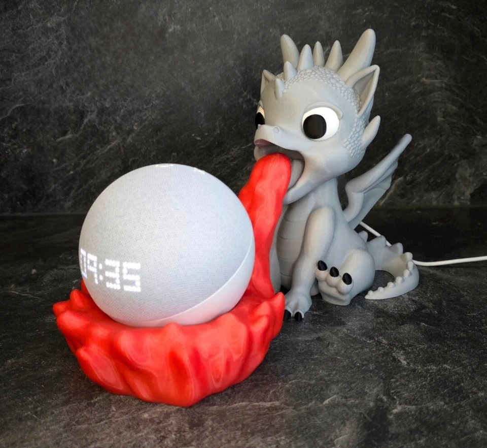 Drachenhalterung für Amazon Echo Dot 3/5, Echo Pop und TonieBox Smarte Geräte - Bild 2 von 4