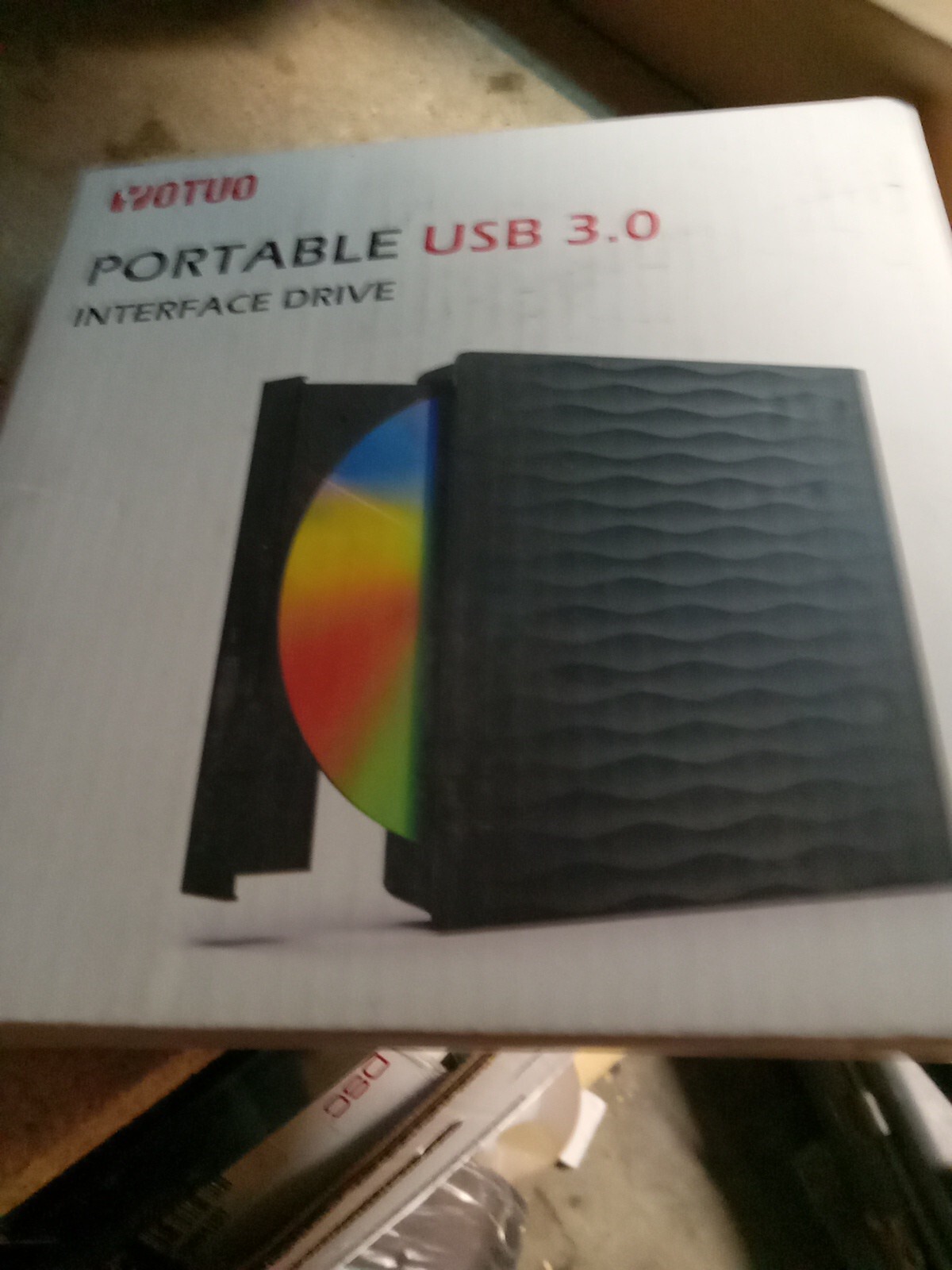 YOTUO Portable USB 3.0 Interface Drive (Black) External DVD Drive XD008 Blacke2