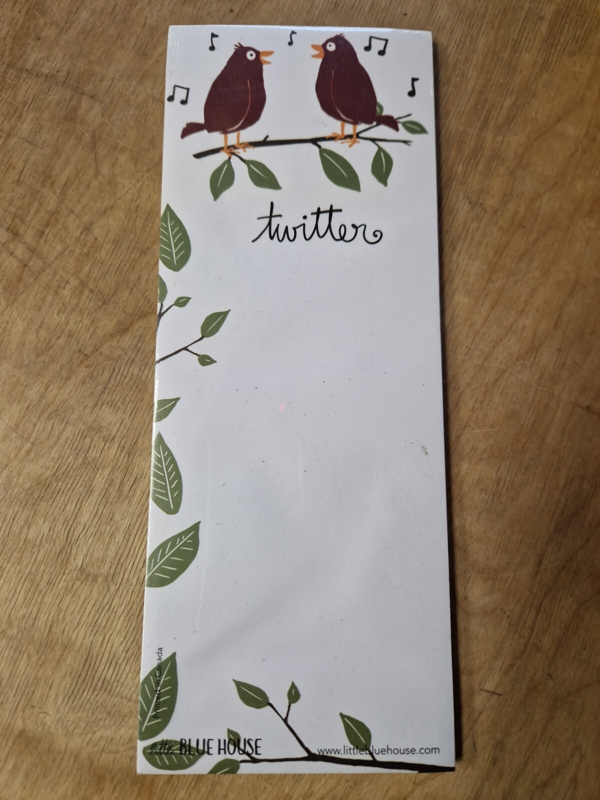 Twitter Magnetic Notepad Birds Bird Funny Magnetic Shopping List Pad humour gift