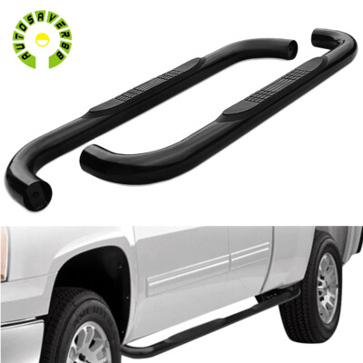 3'' Running Boards for 1999-2018 Silverado Sierra 1500 2500 Regular Cab Side Step