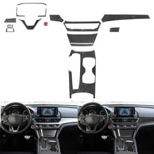 14pcs Real Carbon Fiber Full Interior Dash Trim Kits For Honda Accord 10th 18-21