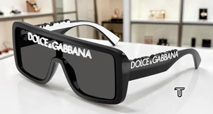 DOLCE & GABBANA DG6204 L50187 Gris foncé noir 34 mm Lunettes de soleil unisexes