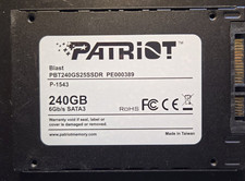 Patriot Blast 240GB 2.5in SATA III SSD — Tested Working