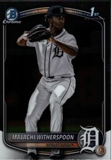 2025 Bowman Draft Chrome [Base] - Malachi Witherspoon (1st) #BDC-172 - Tigers