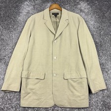 Tommy Bahama Blazer Mens Medium Unstructured Island Soft Silk Linen Beige