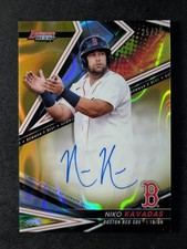 2022 Bowman's Best NIKO KAVADAS 25/75 Auto Gold Lava Ref Best of 2022 #B22-NK