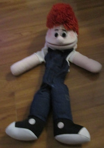 1993 Puppet Partners Classic Hand Puppet FULL BODY ROUGH TOUGH RED HEADED BOY