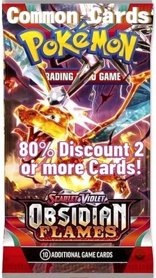 Pokémon TCG SV: Obsidian Flames - Choose Your Card! - Pack Fresh - 80% Discount