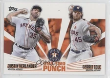 2023 Topps Series 1 One-Two Punch Justin Verlander Gerrit Cole #12P-18