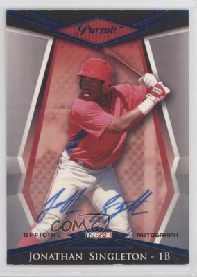 2011 TRISTAR Pursuit Blue 36/50 Jon Singleton Jonathan #9 Auto s5q