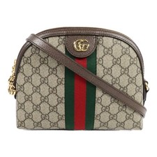 Borsa a tracolla Gucci GG GHW Ophidia GG 499621 tela rivestita marrone