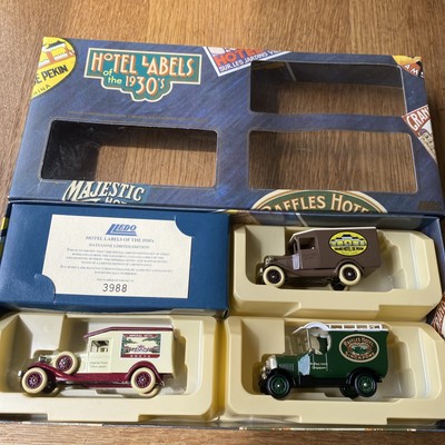 Lledo / Days Gone HOTEL LABELS of the 1930 s 3piece SET BOXED Other Sets Avail
