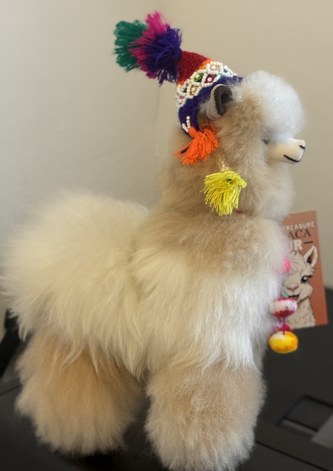 Llama From Alpaca Fur Very Soft High Quality  natural  colors  12” 