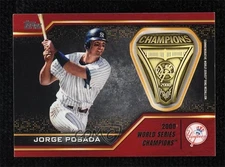 2021 Topps Commemorative World Series Rings Red 6/10 Jorge Posada #WSR-JP 0o5