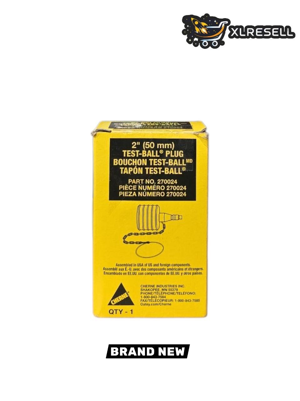 CHERNE 2 in. Rubber Test-Ball Pipe Plug, Model # 270024