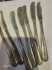 Towle Rambler Rose  Butter  Knife  Sterling Silver - 10 pc weight 215 gram