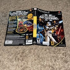 Star Wars Battlefront II PS2 Artwork Insert ONLY Black Label PlayStation 2 2005