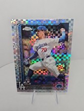 2025 Topps Chrome - Justin Wrobleski Chrome X-Fractor #38 RC Dodgers