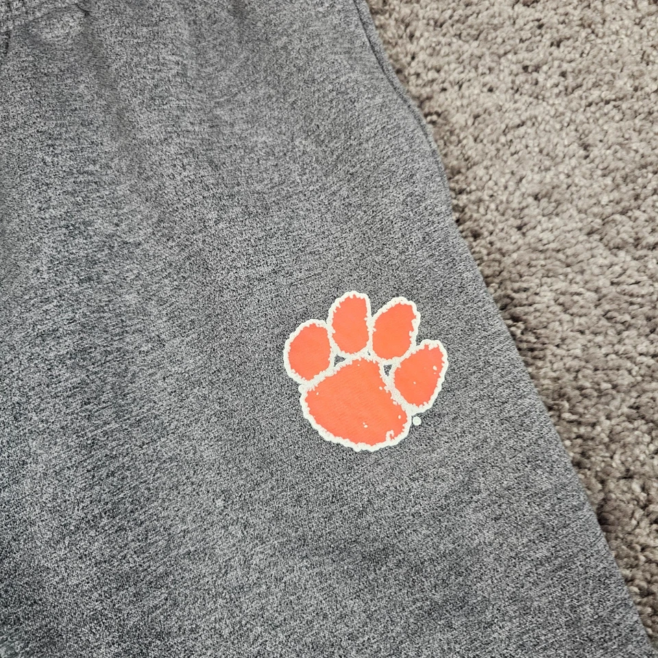 Pantalones deportivos Clemson Tigers para hombre grandes L gris calce suelto Under Armour Storm NCAA Foto 3 de 4