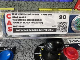 1996 Nintendo Game Boy Star Wars: The Empire Strikes Back Oval SOQ Graded CAS 90