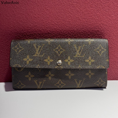 Louis Vuitton Monogram Leather Long Wallet For Women