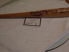 BRAVES EDDIE MATTHEWS SIGNED / INSCRIPTION 512's HR BASEBALL BAT