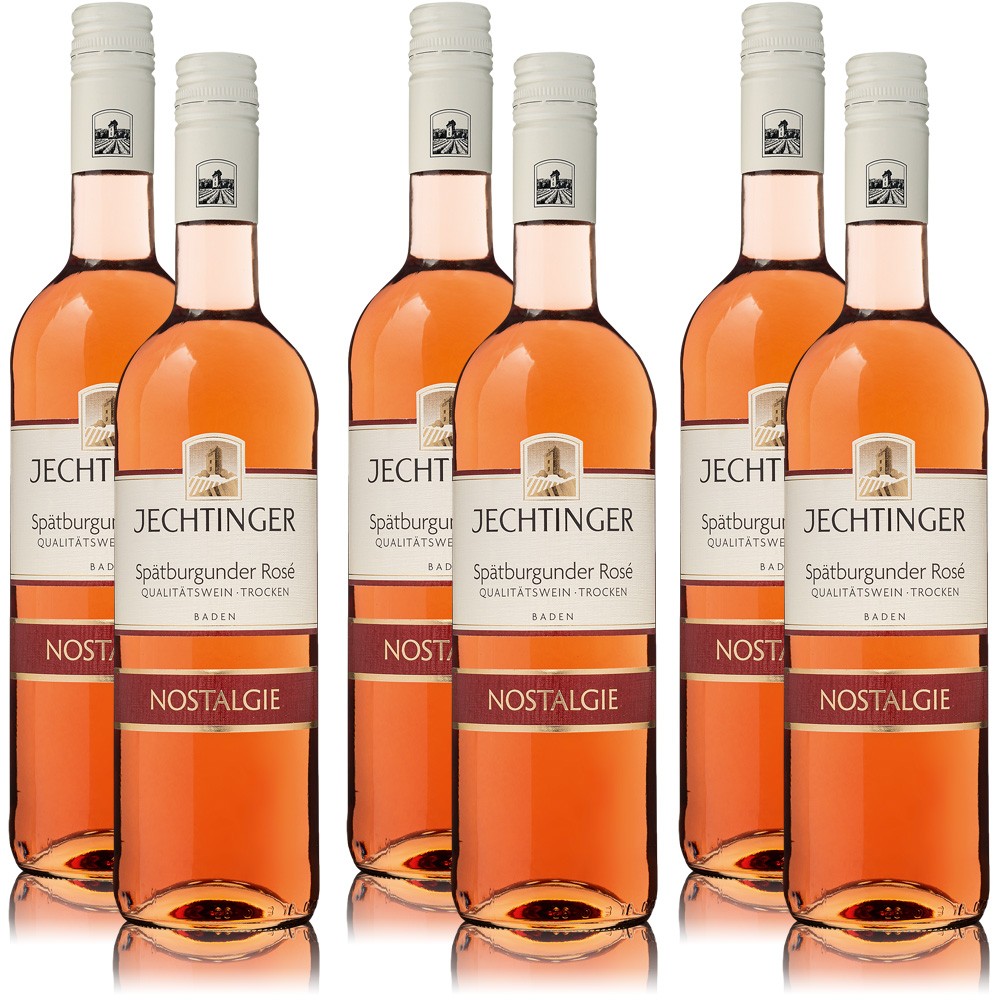 Jechtinger Spätburgunder Nostalgie Rosé QbA, trocken, Weinpaket (6x0,75l)