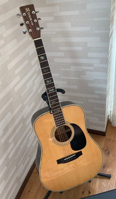 Morris Acoustic Guitar W-40 Japan Vintage 80s made Dreadnought Used From Japan 