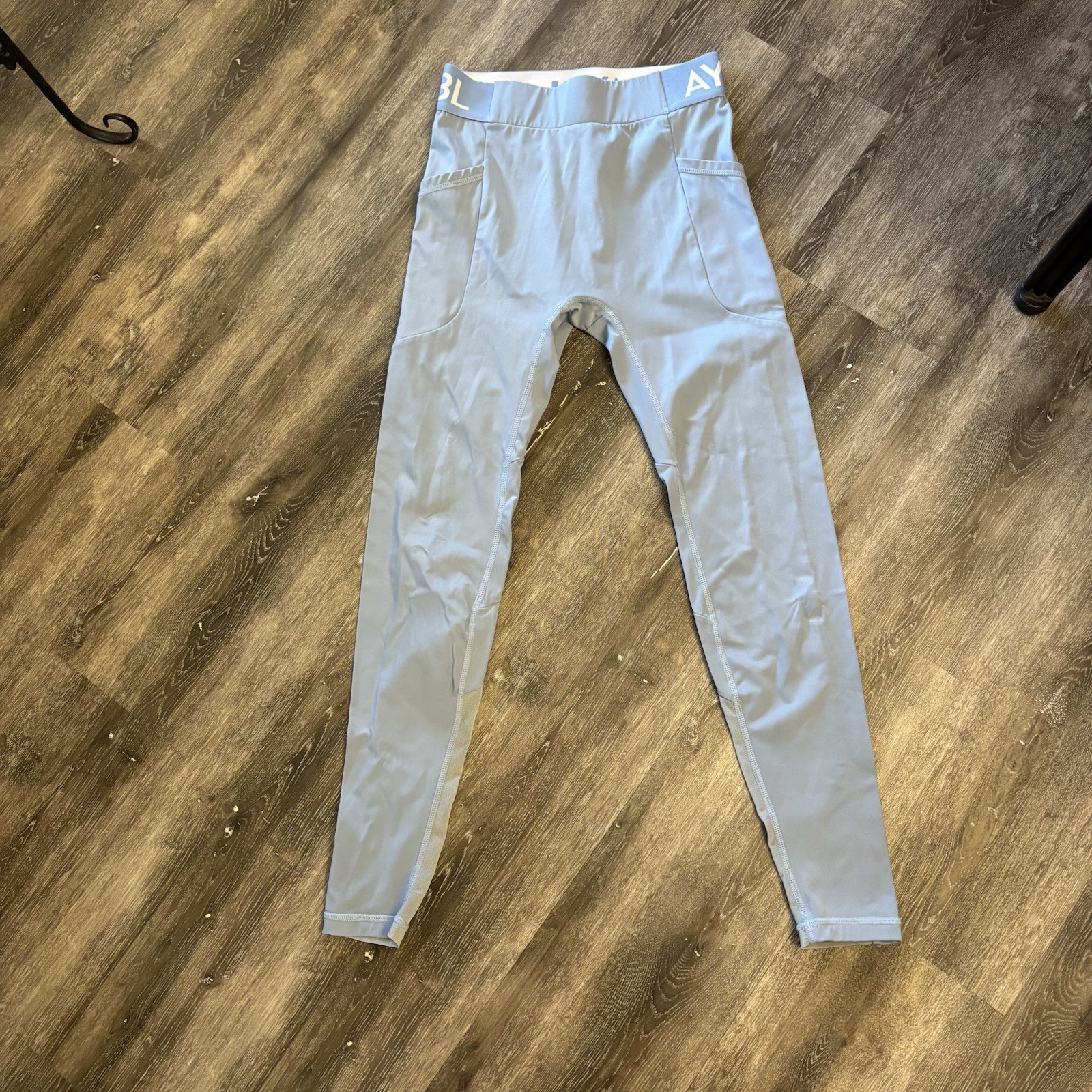 Aybl Blue Seamless Leggings Size Small