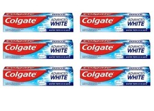 Colgate Advanced White Toothpaste 100ml Pack of 6 With micro crystals.F&F Delive 21.55 per litre