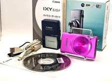 Canon IXY 610F Pink Digital Camera 12.1MP 10x Zoom Wi-Fi Tested Boxed