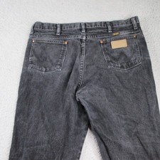 Wrangler Cowboy Cut Slim Fit Jean Men's 36X30 Black Denim Western Ranchwear