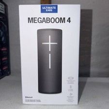 New Ultimate Ears Megaboom 4 Wireless Portable Bluetooth Speaker Black SR0193