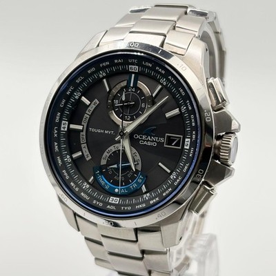 Casio Oceanus OCW T1000 Solar Titanium Mens Wristwatch 44mm wrist