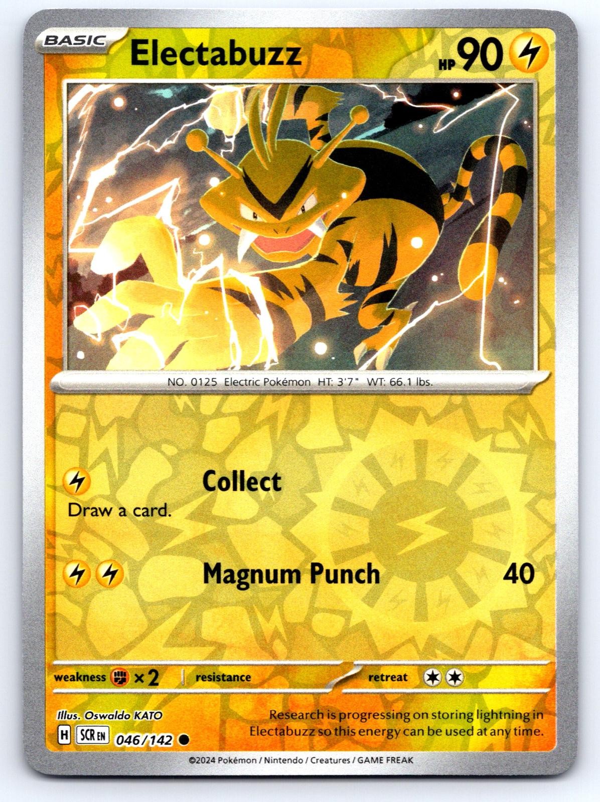 Electabuzz 046/142 Common Stellar Crown Pokemon Reverse Holo LP