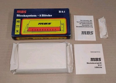 MBS B3.1 Blocksystem für 3 Blöcke Modelleisenbahn Steuerung Spur H0 TT N OVP NEU