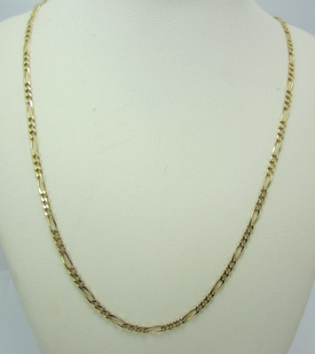ATEMBERAUBENDE 14K GELBGOLD (19-1/4'') FIGAROKETTE HALSKETTE 6,8G