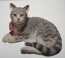 Cat Large Figure "CAT LYING SILVER TABBY" Country Artists Cat #CA02162 RARE!