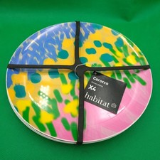 Habitat Corocco Melamine Dinner Plates 4-Piece Round 26cm (10") Diameter