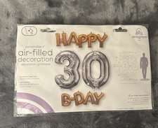 30th Birthday Decorations Balloons Party Gold Silver Foil Jumbo Man Woman