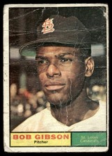 1961 Topps 211 Bob Gibson St. Louis Cardinals