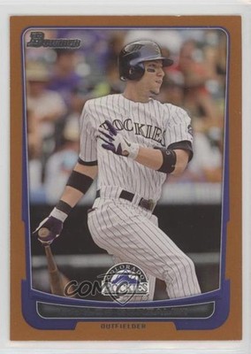 2012 Bowman Orange Border 5/250 Carlos Gonzalez #179 xm0
