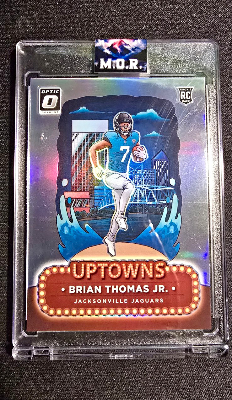 2024 Panini Donruss Optic Uptowns Prizm Brian Thomas Jr Jaguars RC #12